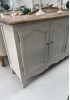 Caulder Vintage-look Sideboard W180 Green/ White
